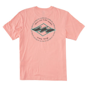 Billabong Boys Rotor Diamond Tee in Neon Light Red - BoardCo