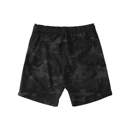 Billabong Crossfire Elastic Waist Submersible Shorts in Black Camo - BoardCo