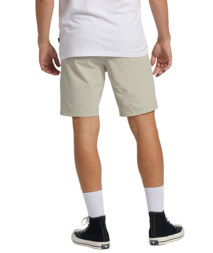 Billabong Crossfire Mid Submersible 19" Hybrid Shorts in Moon - BoardCo