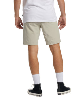 Billabong Crossfire Mid Submersible 19" Hybrid Shorts in Moon - BoardCo