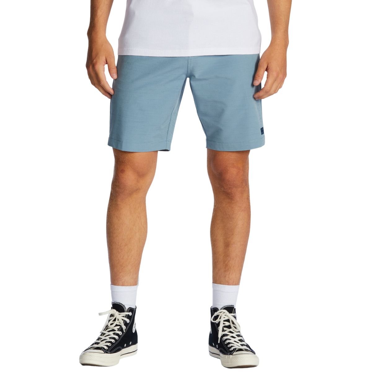Billabong Crossfire Slub 19" Hybrid Shorts in Washed Blue - BoardCo