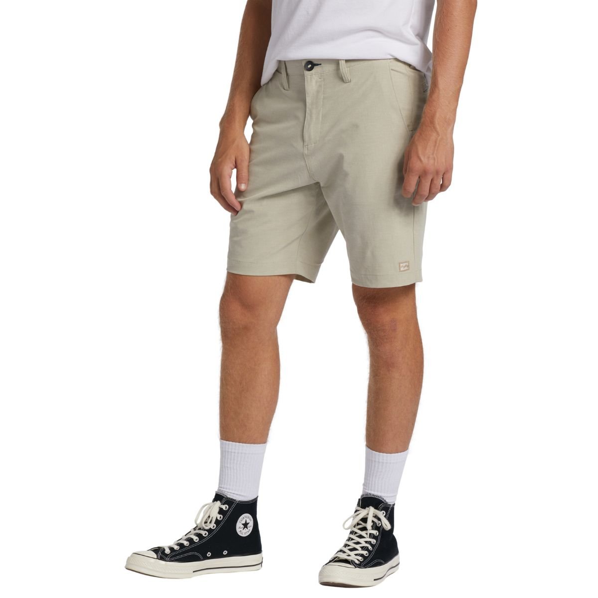 Billabong Crossfire Submersible Hybrid Shorts in Khaki - BoardCo