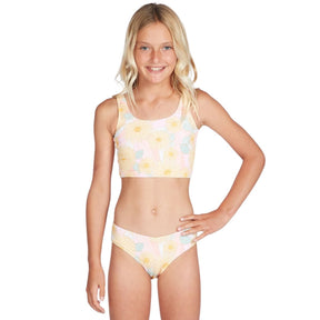 Billabong Girls Sweet Sunset Long Tank Bikini in Multi - BoardCo