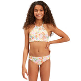 Billabong Girls Windsong Hi Neck Bikini Set in Multi - BoardCo