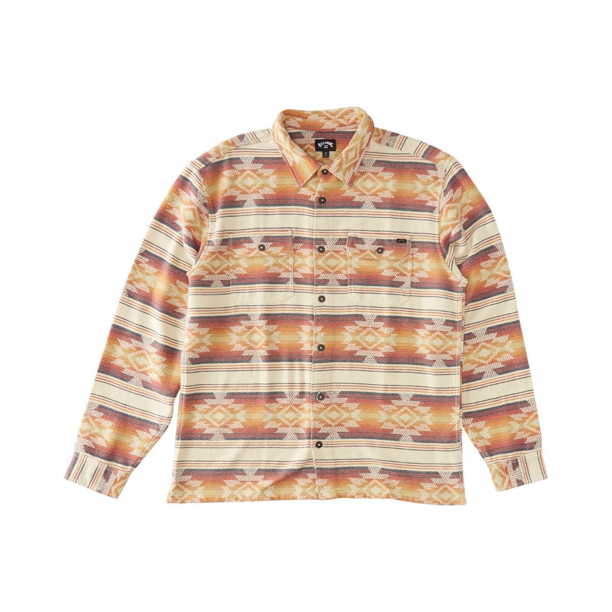 Billabong Offshore Jacquard Flannel Shirt in Gold - BoardCo