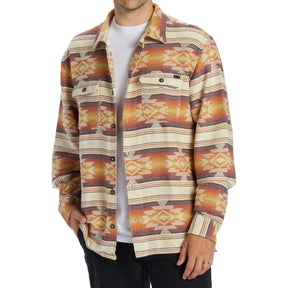 Billabong Offshore Jacquard Flannel Shirt in Gold - BoardCo