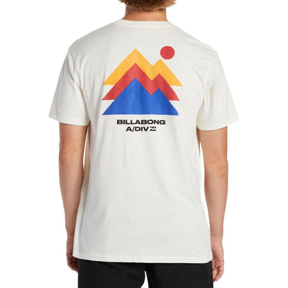 Billabong Stepped Short Sleeve Tee in Off White - BoardCo