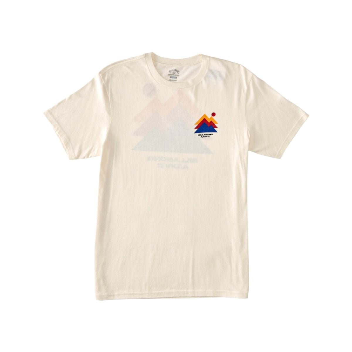 Billabong Stepped Short Sleeve Tee in Off White - BoardCo