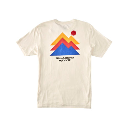 Billabong Stepped Short Sleeve Tee in Off White - BoardCo