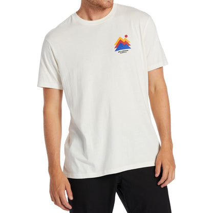 Billabong Stepped Short Sleeve Tee in Off White - BoardCo