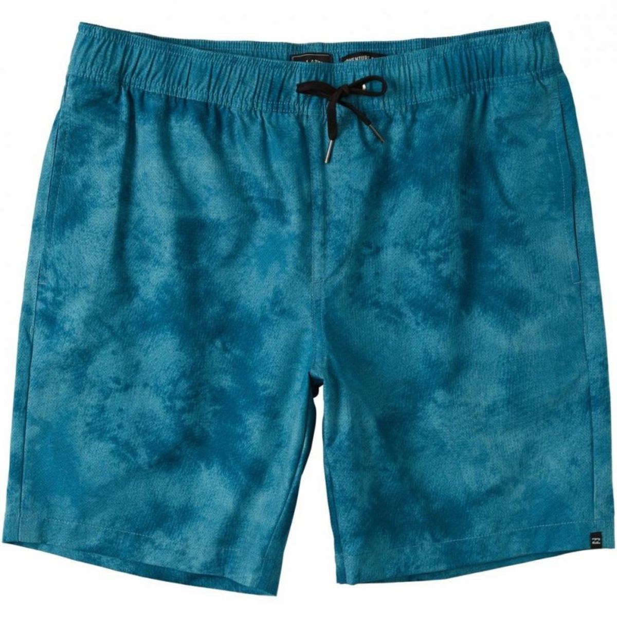 Billabong Surftrek Perf Elastic Walkshorts in Dark Teal Tie Dye - BoardCo