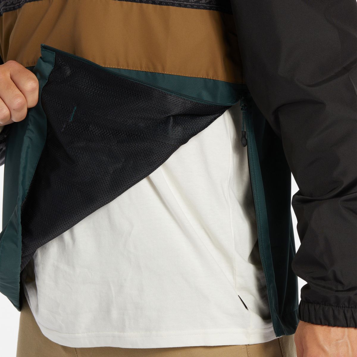 Billabong Windswell Anorak Windbreaker in Dark Forest - BoardCo