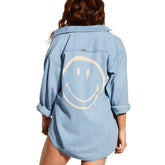 Billabong x Smiley Down The Coast Long Sleeve Shirt in Smiley Wash - BoardCo