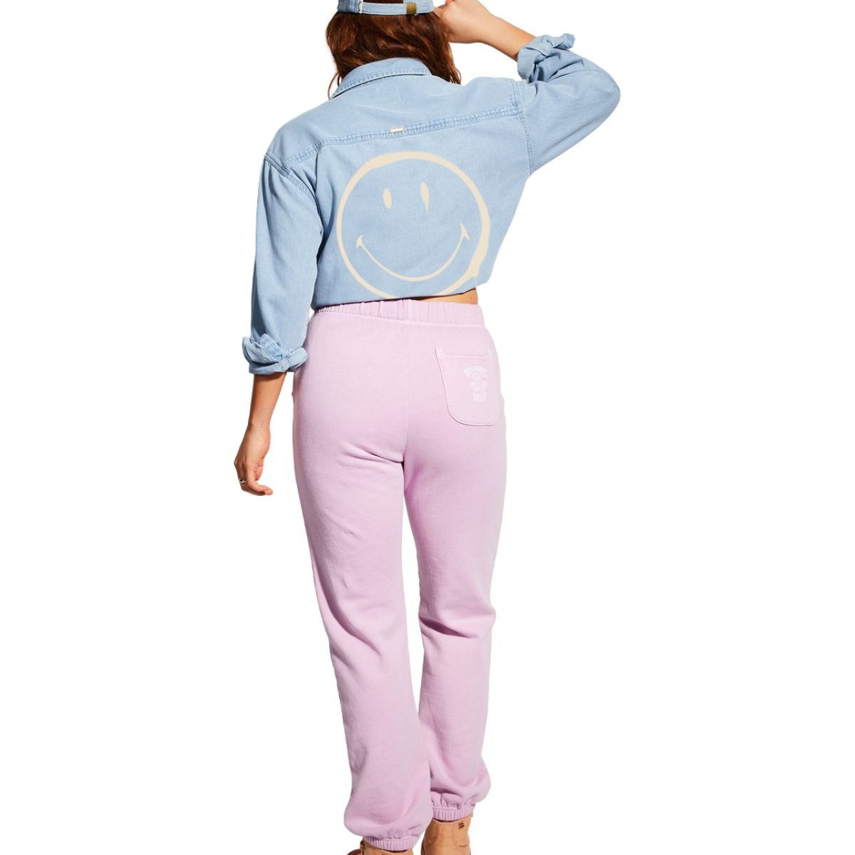 Billabong x Smiley Happy Saturday Joggers in Lady Lavender - BoardCo