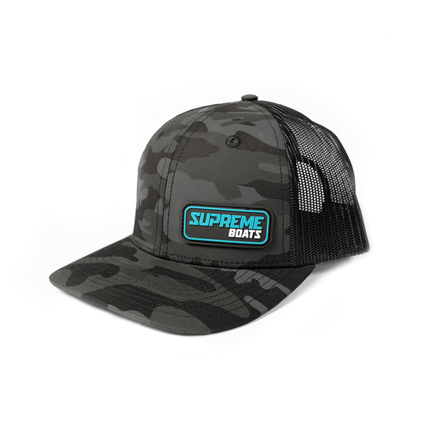 BoardCo Warrior Hat Black Camo with Supreme Patch | BoardCo