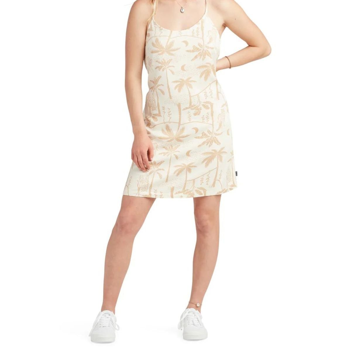 Body Glove Sportswear Racer Back Tank Dress in Cream - BoardCo