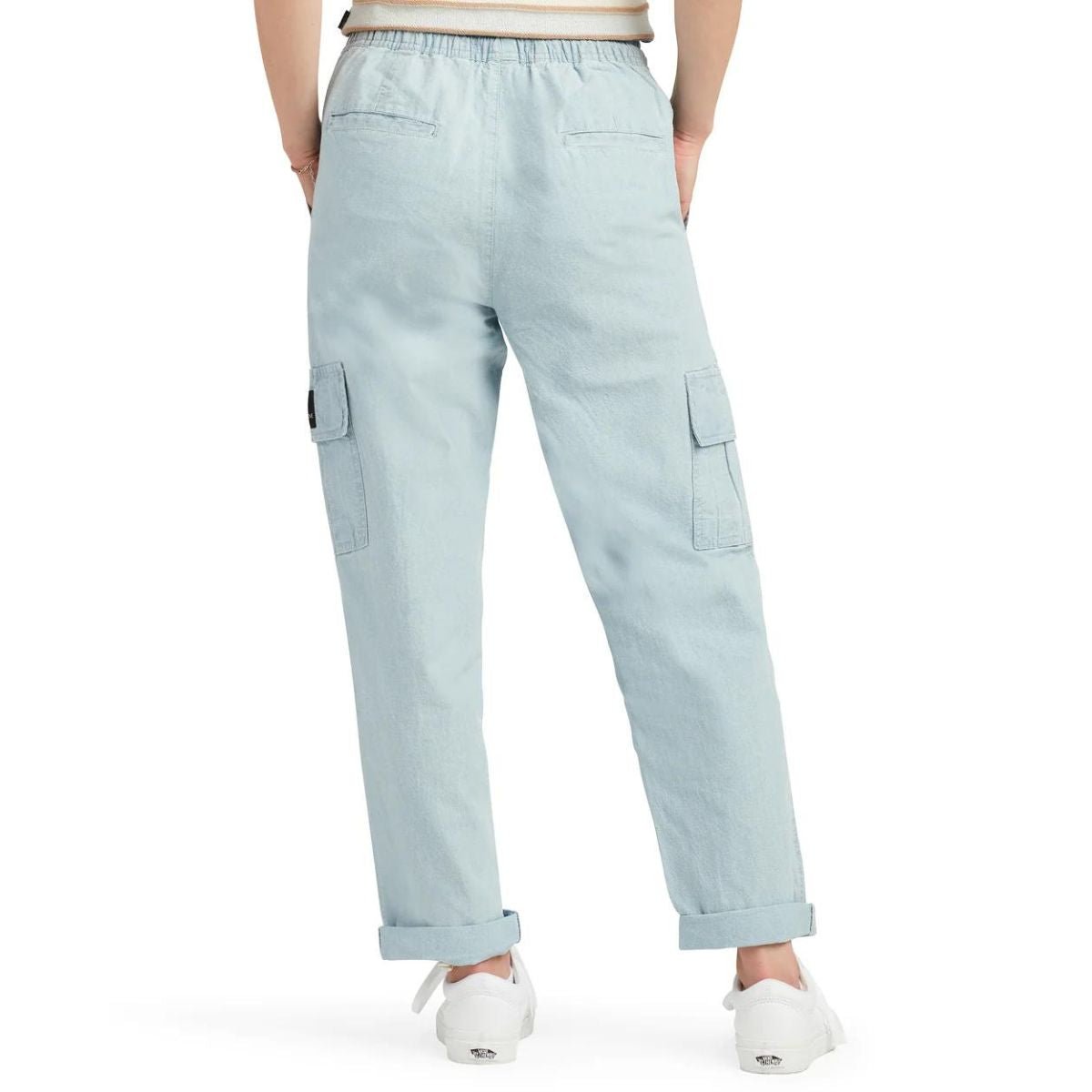 Body Glove Women's Cargo Chambray Pant in Bleach Wash - BoardCo