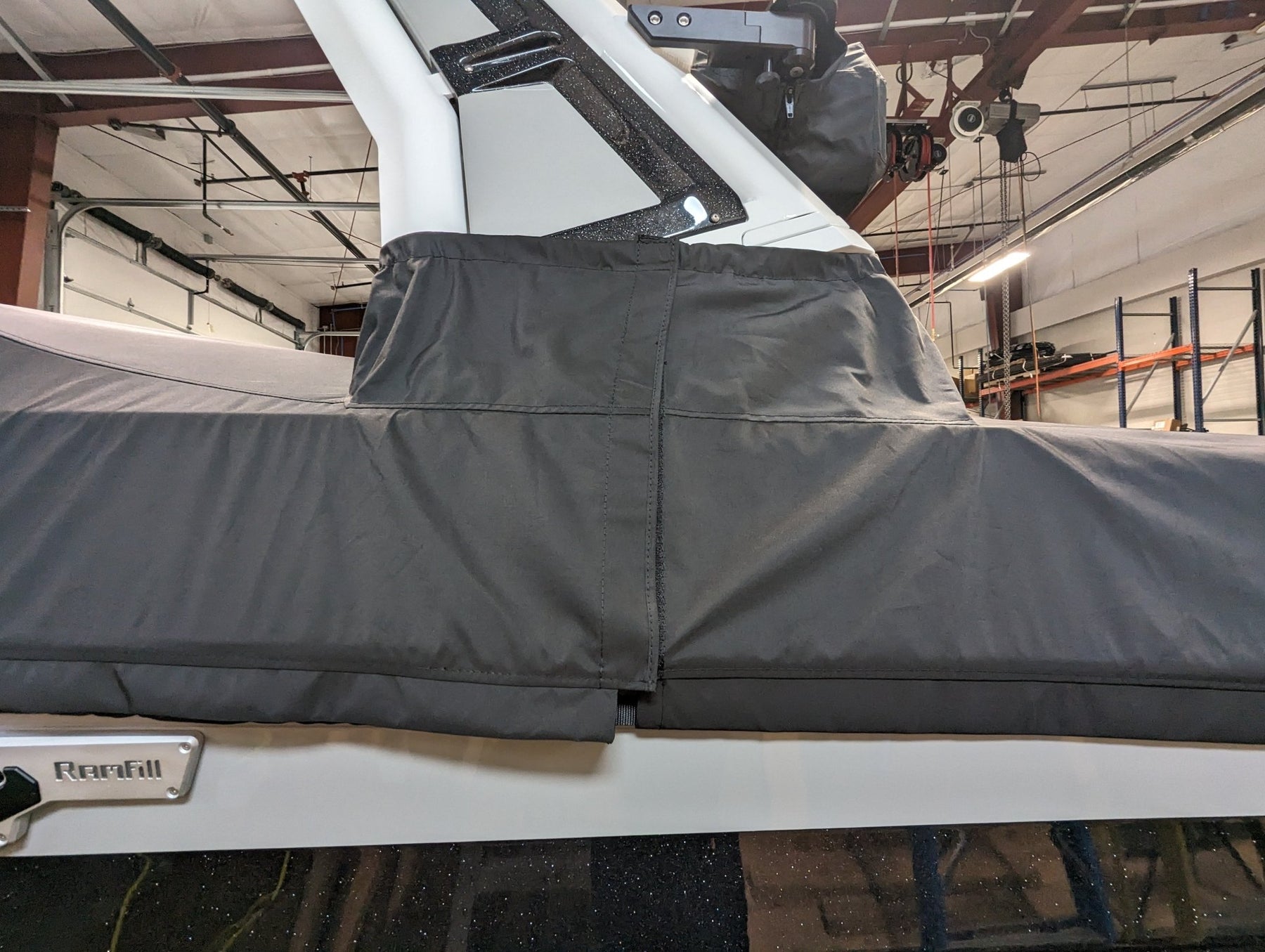 Centruion Ri230 with DropZone Tower and Vented Windshield Cinch Cover - BoardCo