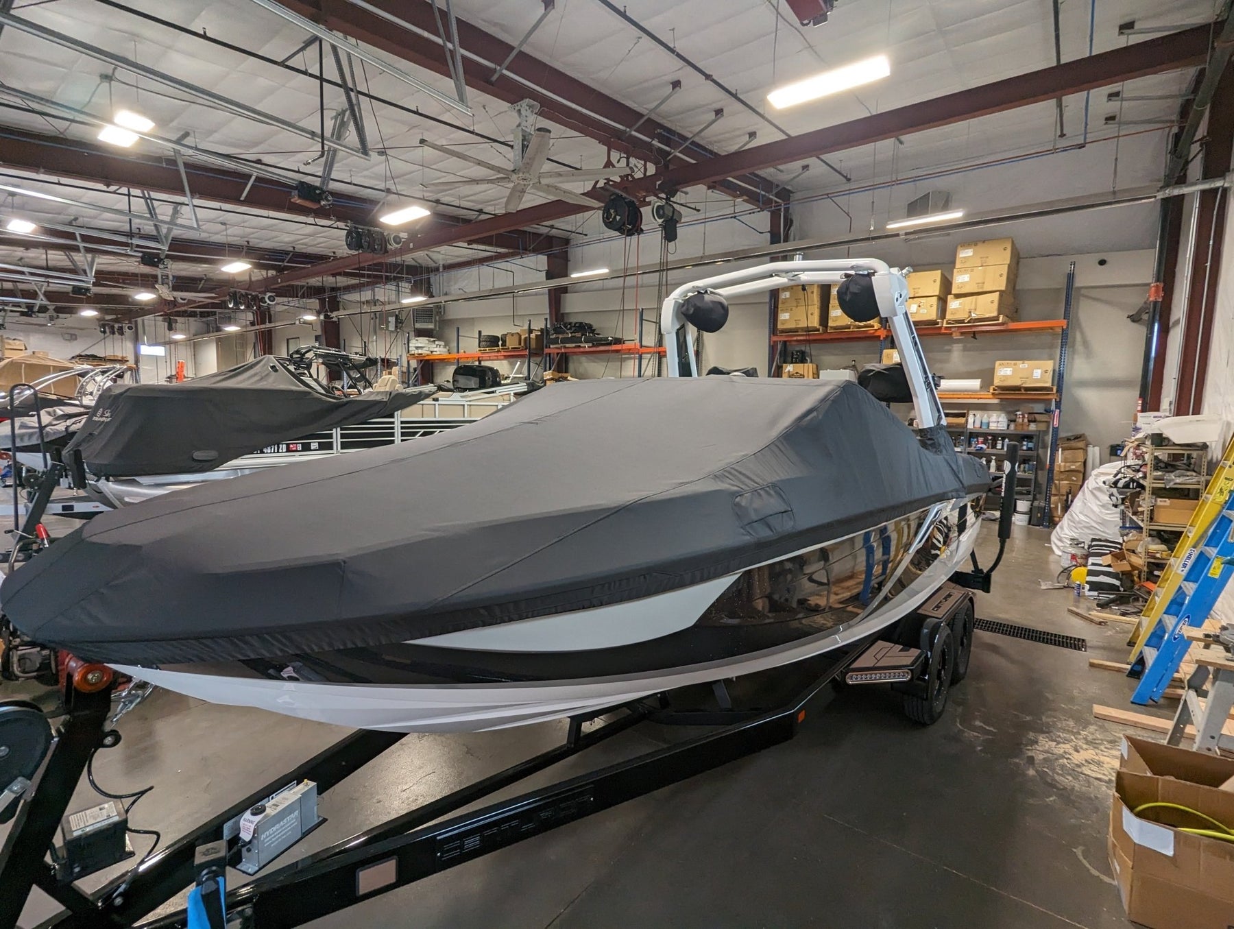 Centruion Ri230 with DropZone Tower and Vented Windshield Cinch Cover - BoardCo
