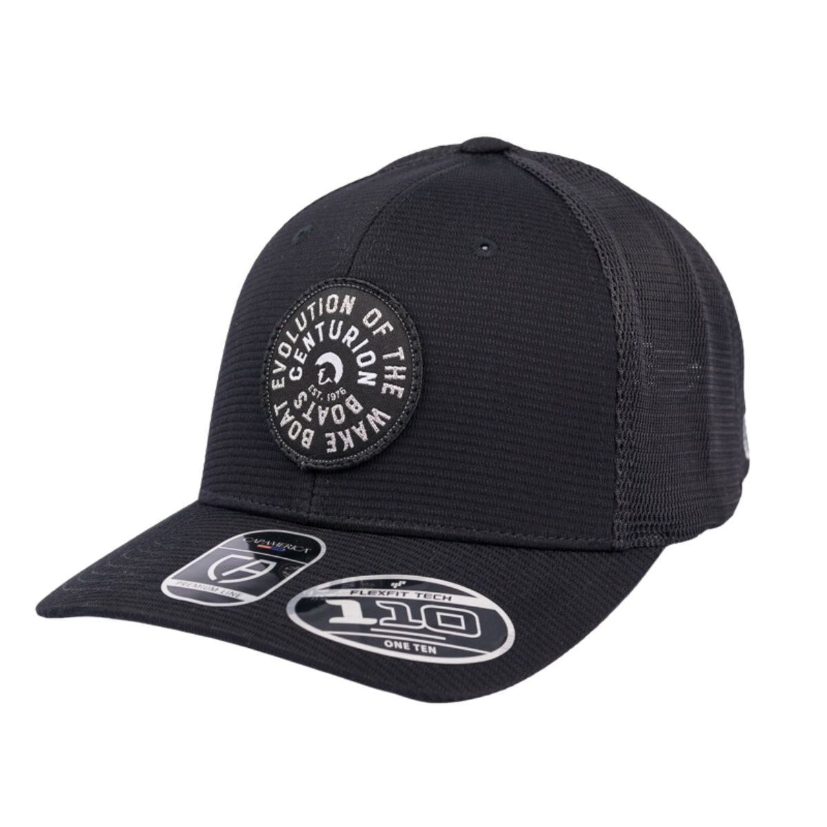 Centurion Boats Spiral Ribbed Trucker Cap in Black - BoardCo
