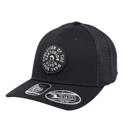 Centurion Boats Spiral Ribbed Trucker Cap in Black - BoardCo