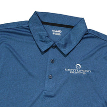 Centurion Boats Vertex Melange Polo in Heather Blue - BoardCo
