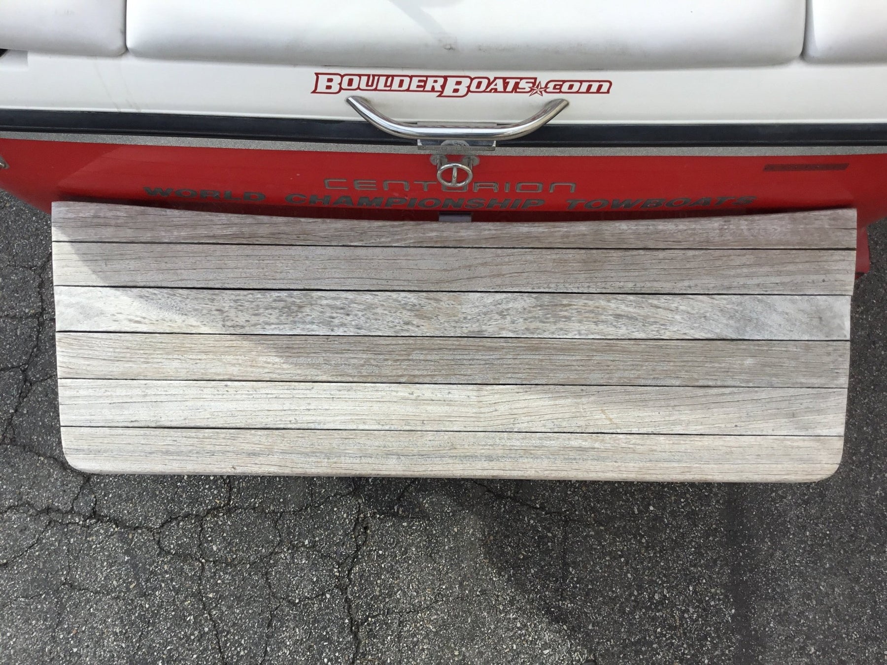 Centurion Eclipse Teak Swim Platform Cover - BoardCo