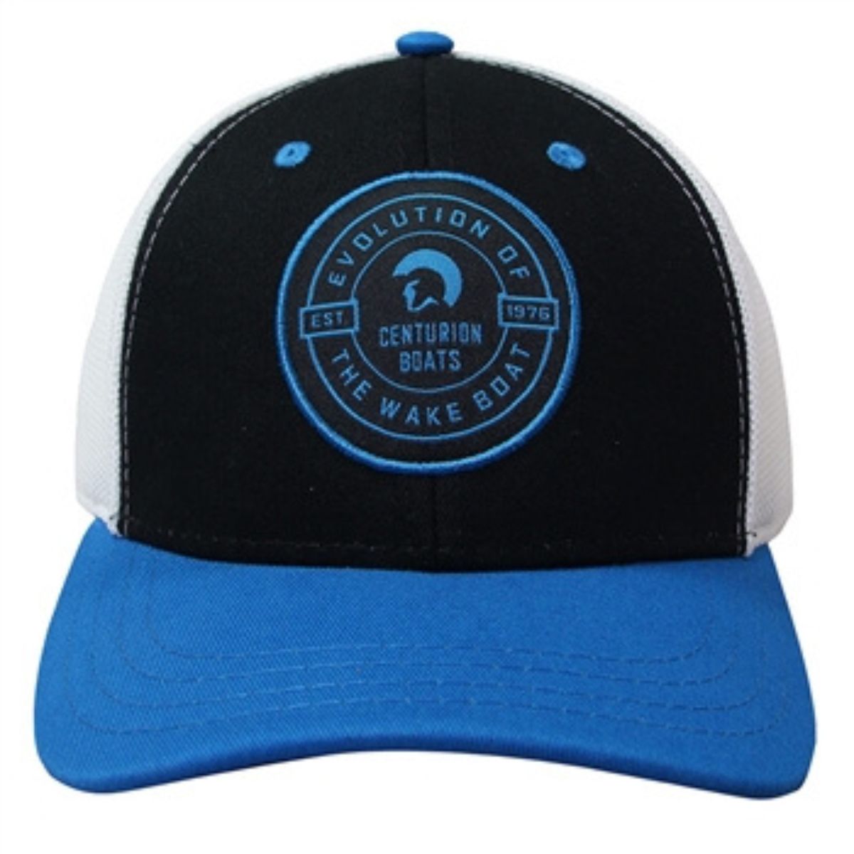 Centurion Evolution Cap in Black | Electric Blue | White - BoardCo