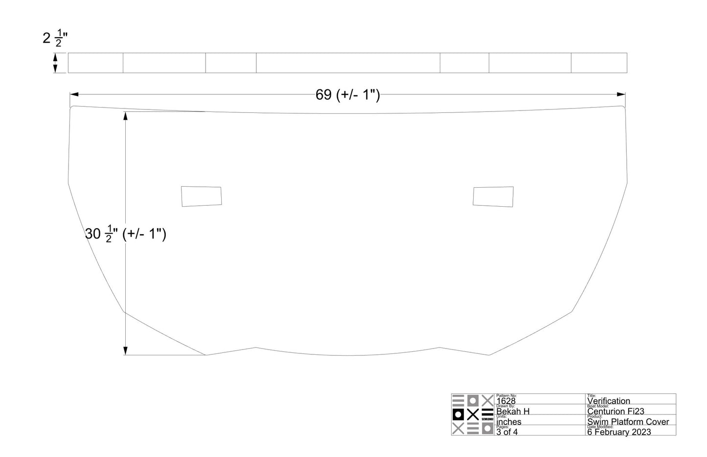Centurion Fi23 and Fi25 Swim Platform Cover - BoardCo