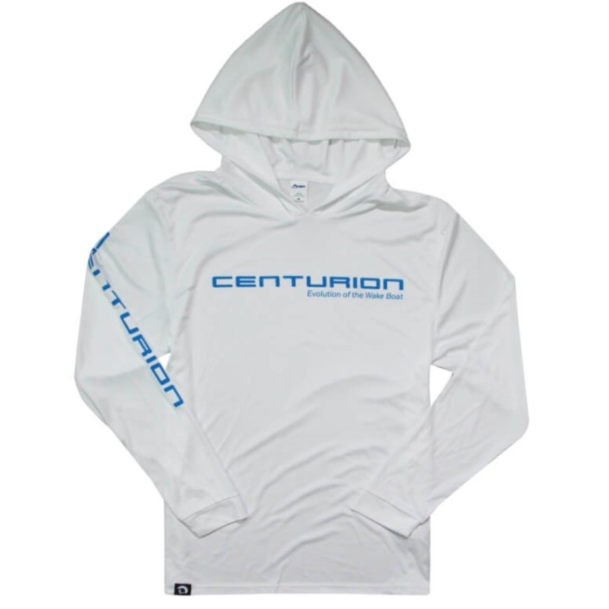 Centurion Long Sleeve Bahama Hooded Tee in White - BoardCo