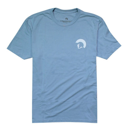 Centurion Men's Spiral Tee in Stonewash Denim - BoardCo