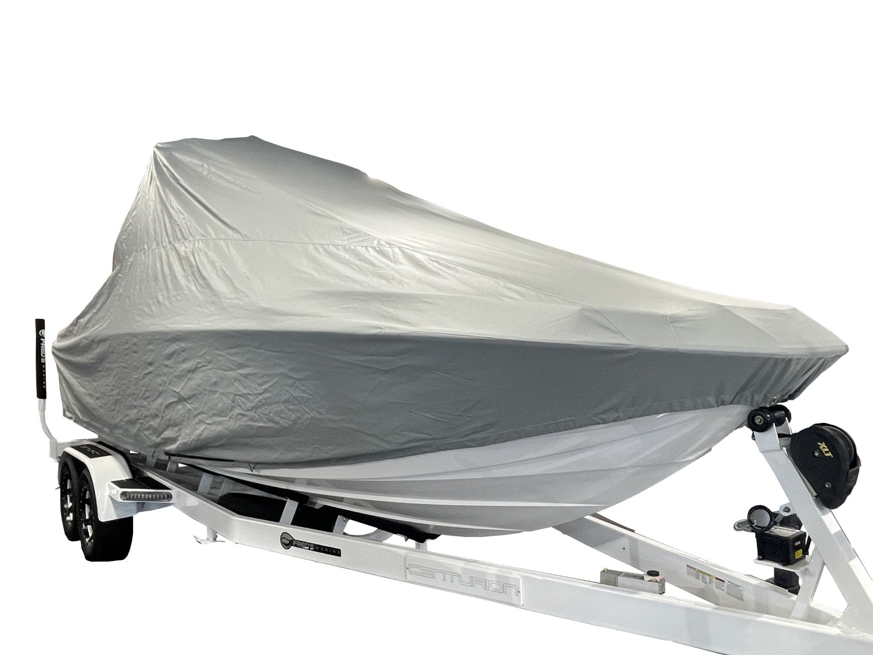 Centurion Ri245 with Dropzone Tower and Roswell bimini Double Up Storage Cover - BoardCo