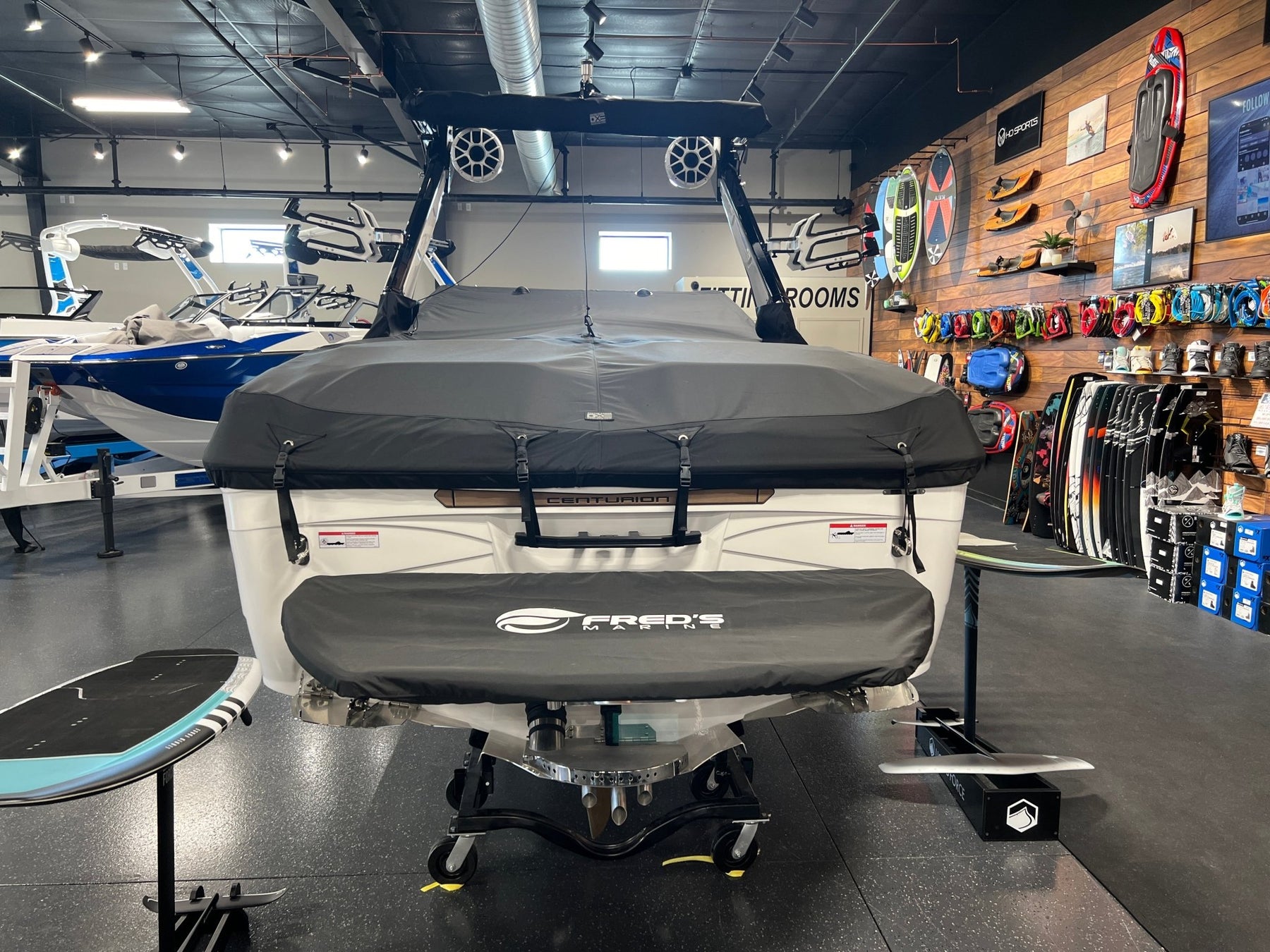 Centurion Ri245 with DropZone Tower and Vented windshield Cinch Cover - BoardCo