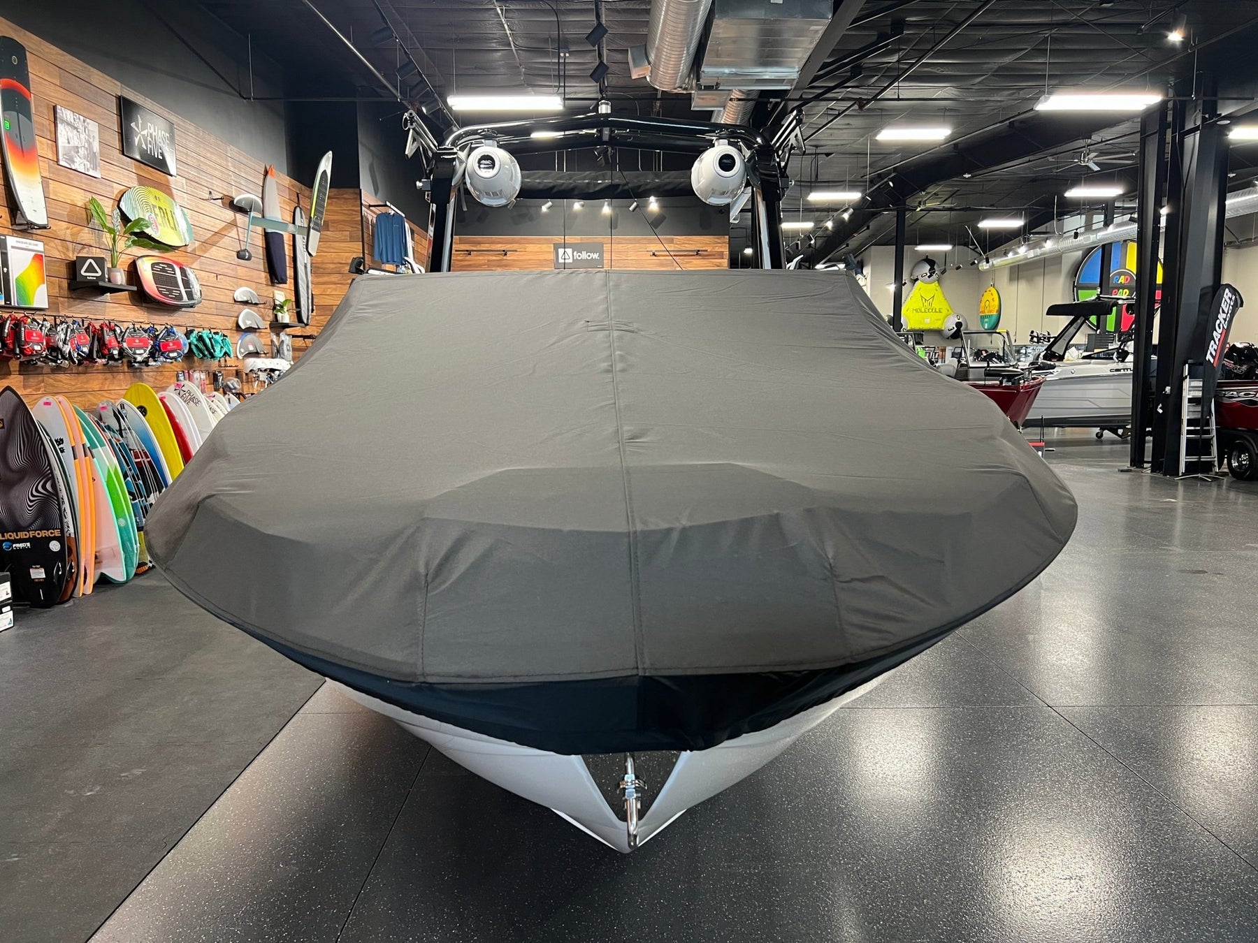 Centurion Ri245 with DropZone Tower and Vented windshield Cinch Cover - BoardCo