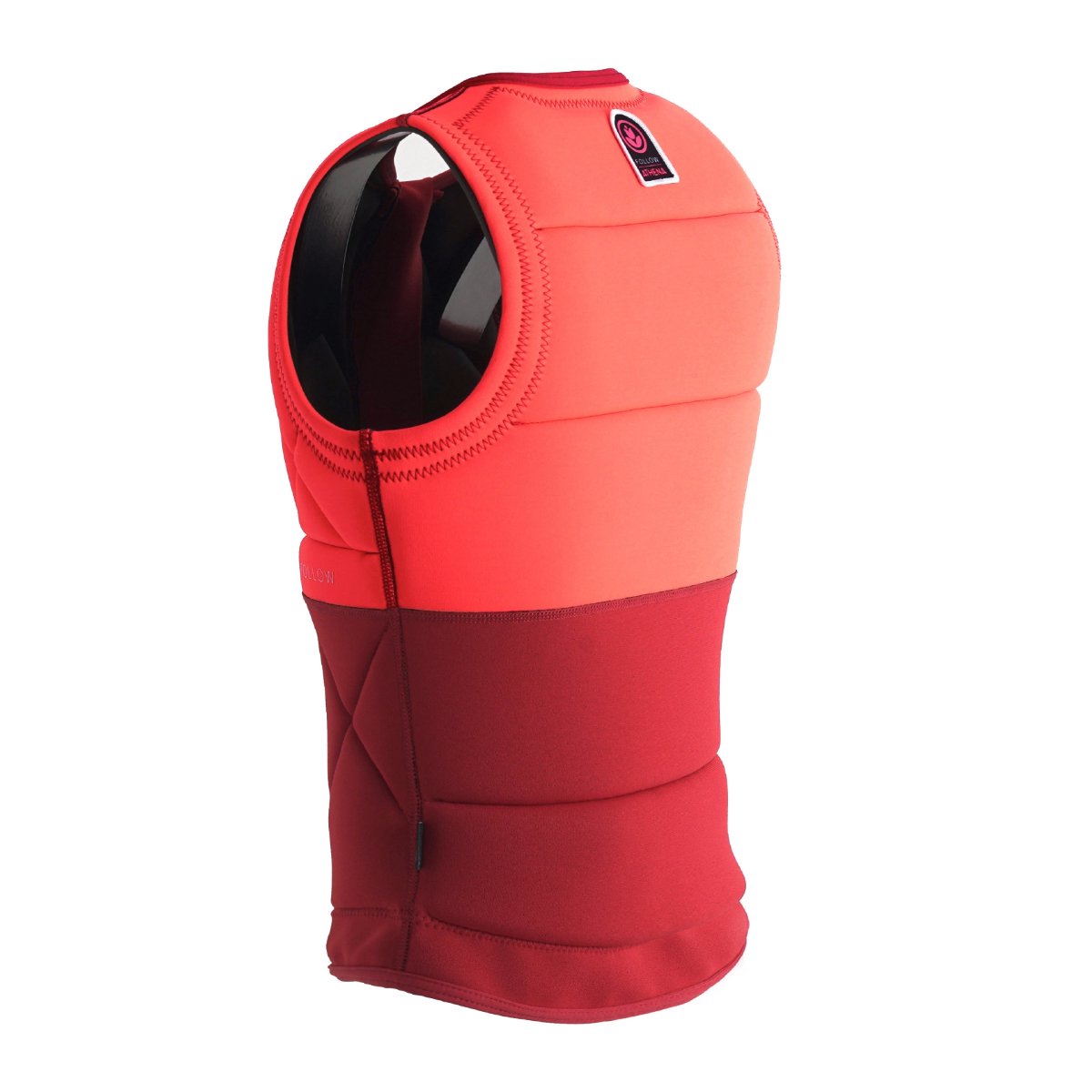 Follow Athena Ladies Comp Wake Vest in Red - BoardCo