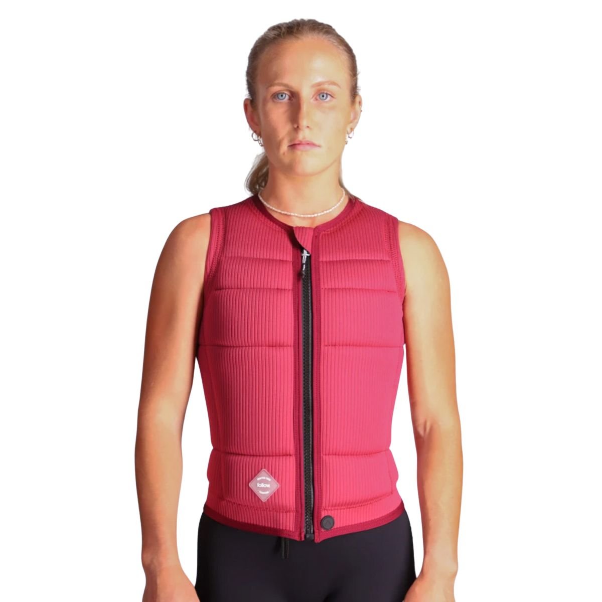 Follow Cord Ladies Comp Wake Vest in Maroon - BoardCo