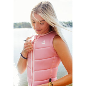 Follow Corp Ladies Comp Wake Vest in Pastel Pink - BoardCo