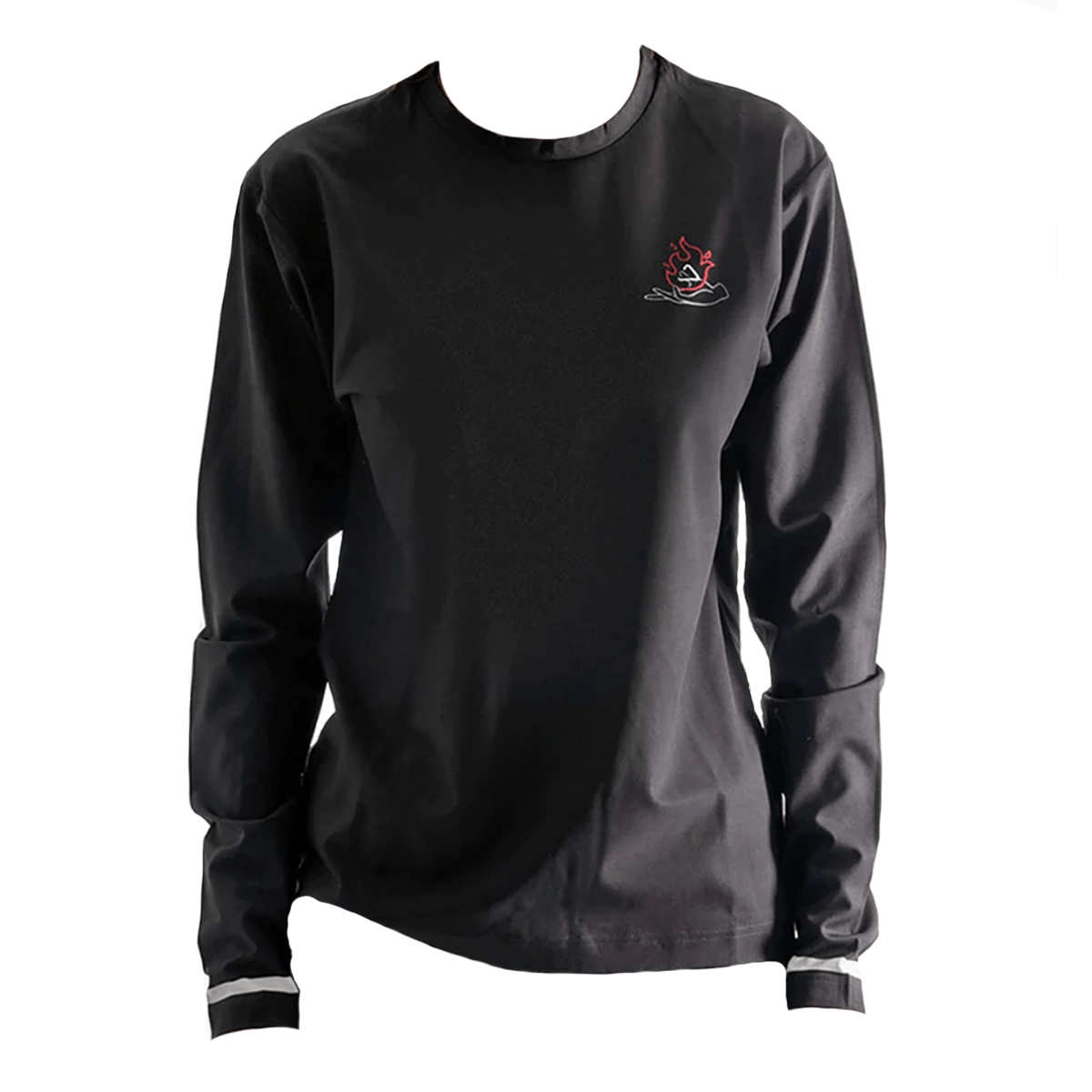 Follow Corp Womens L/S Hydro Tee in Charcoal - BoardCo