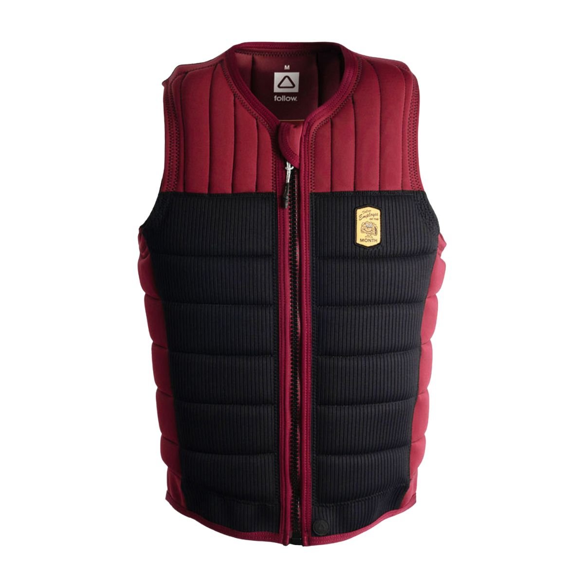 Follow Employee of the Month Comp Wake Vest in Black/Maroon - BoardCo