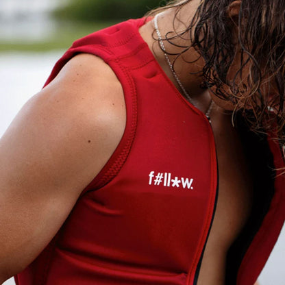 Follow F#*fed Comp Wake Vest in Red - BoardCo