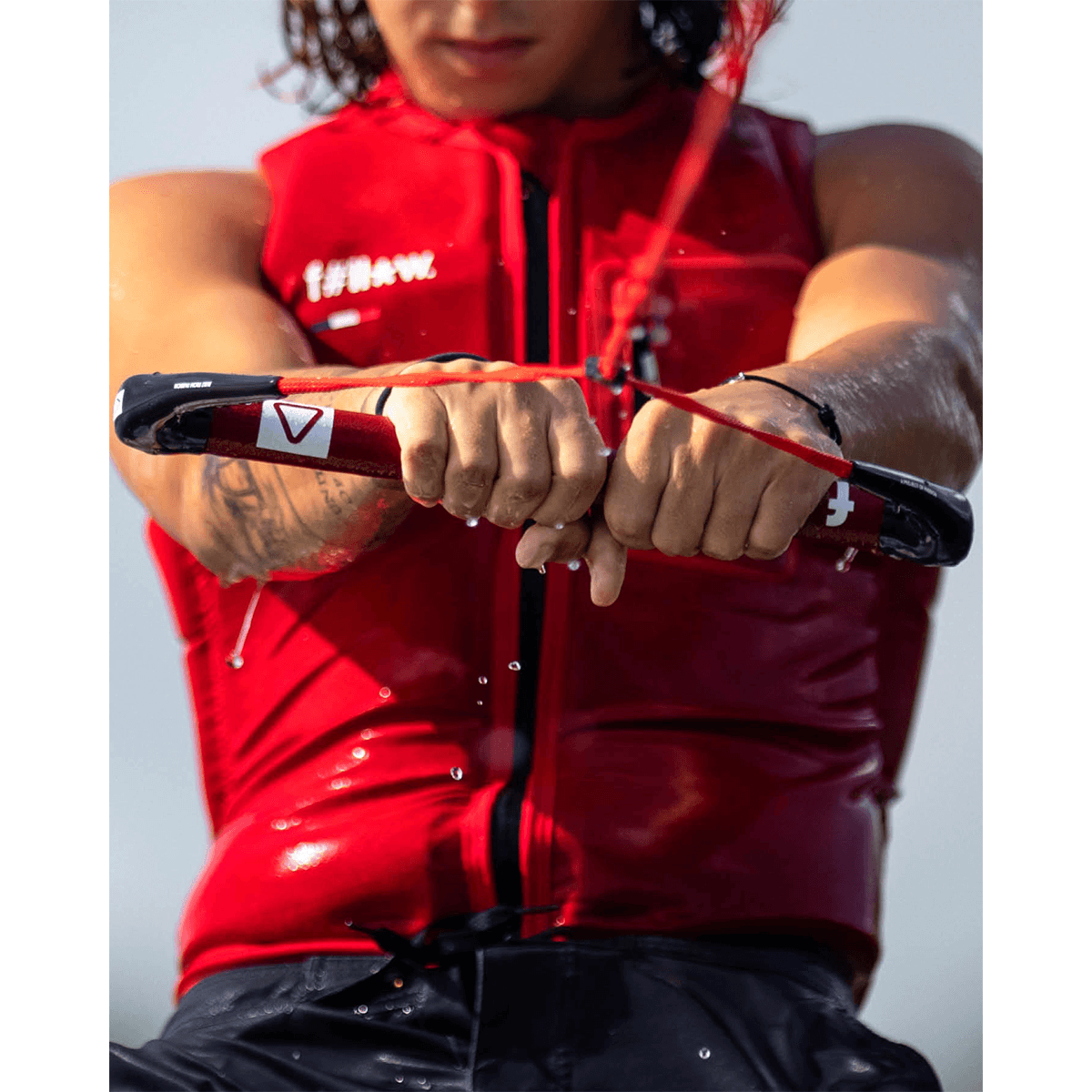 Follow F#*fed Package in Black/Red Wakeboard Rope - BoardCo