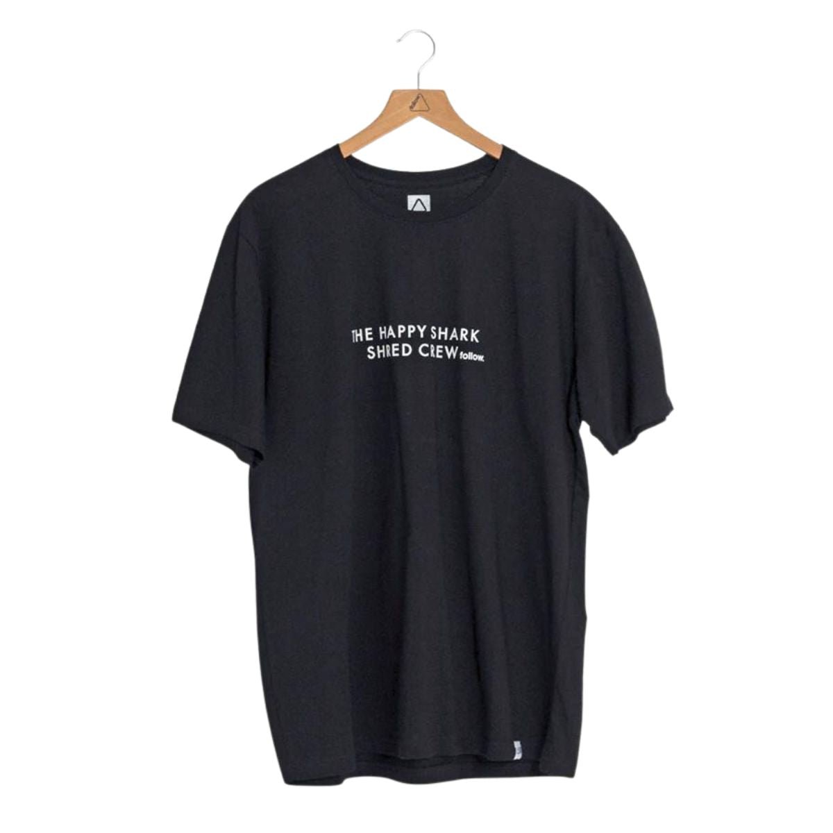 Follow Happy Shark Men's Tee in Black - BoardCo