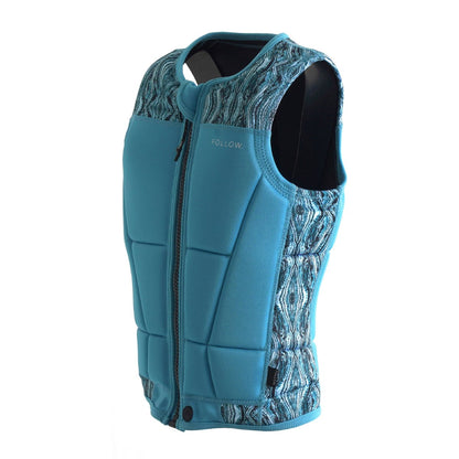 Follow Harmony Ladies Comp Wake Vest in Aqua - BoardCo