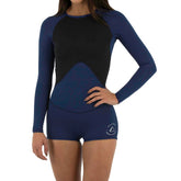 Follow Ladies Lycra L/S Springy in Navy/Black - BoardCo