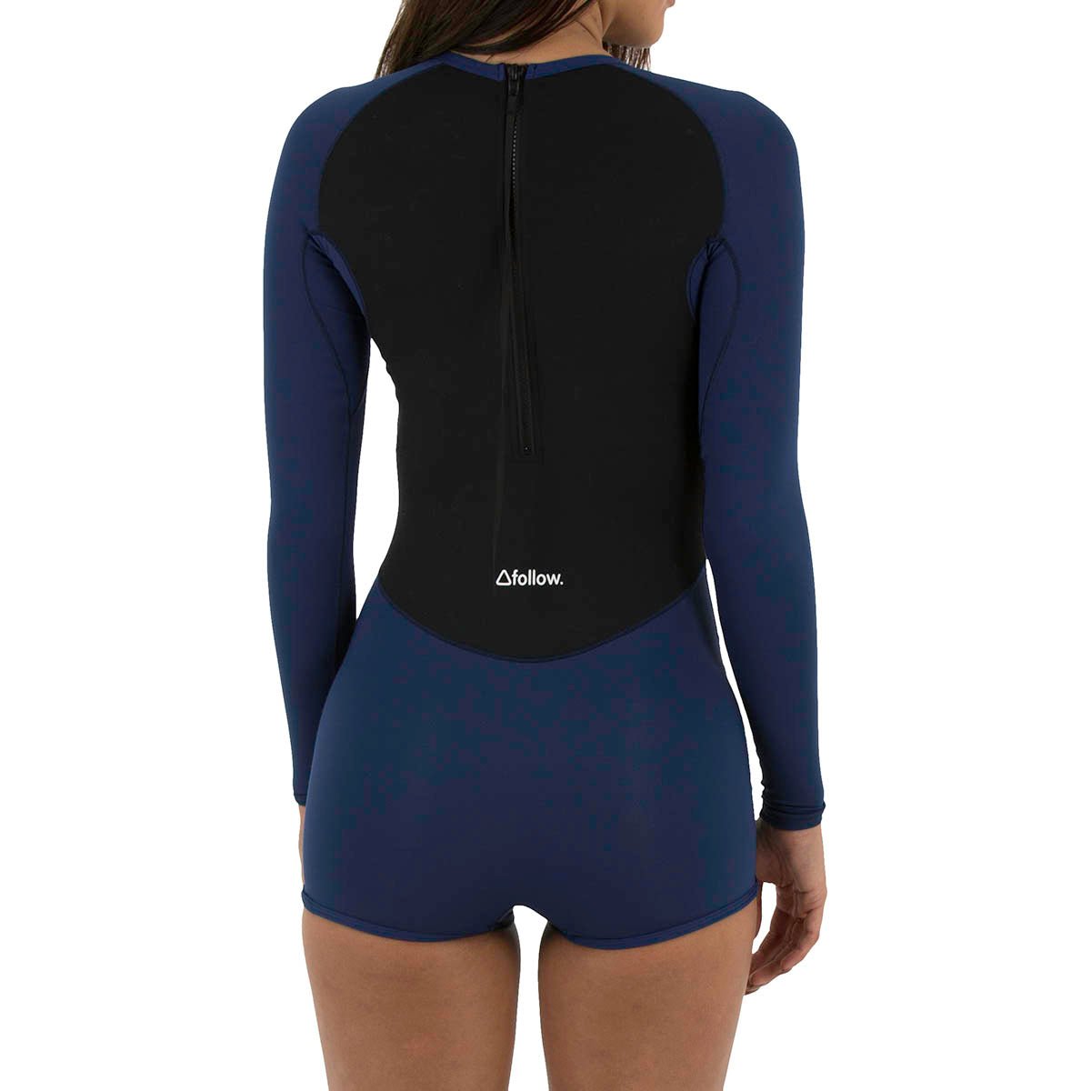 Follow Ladies Lycra L/S Springy in Navy/Black - BoardCo