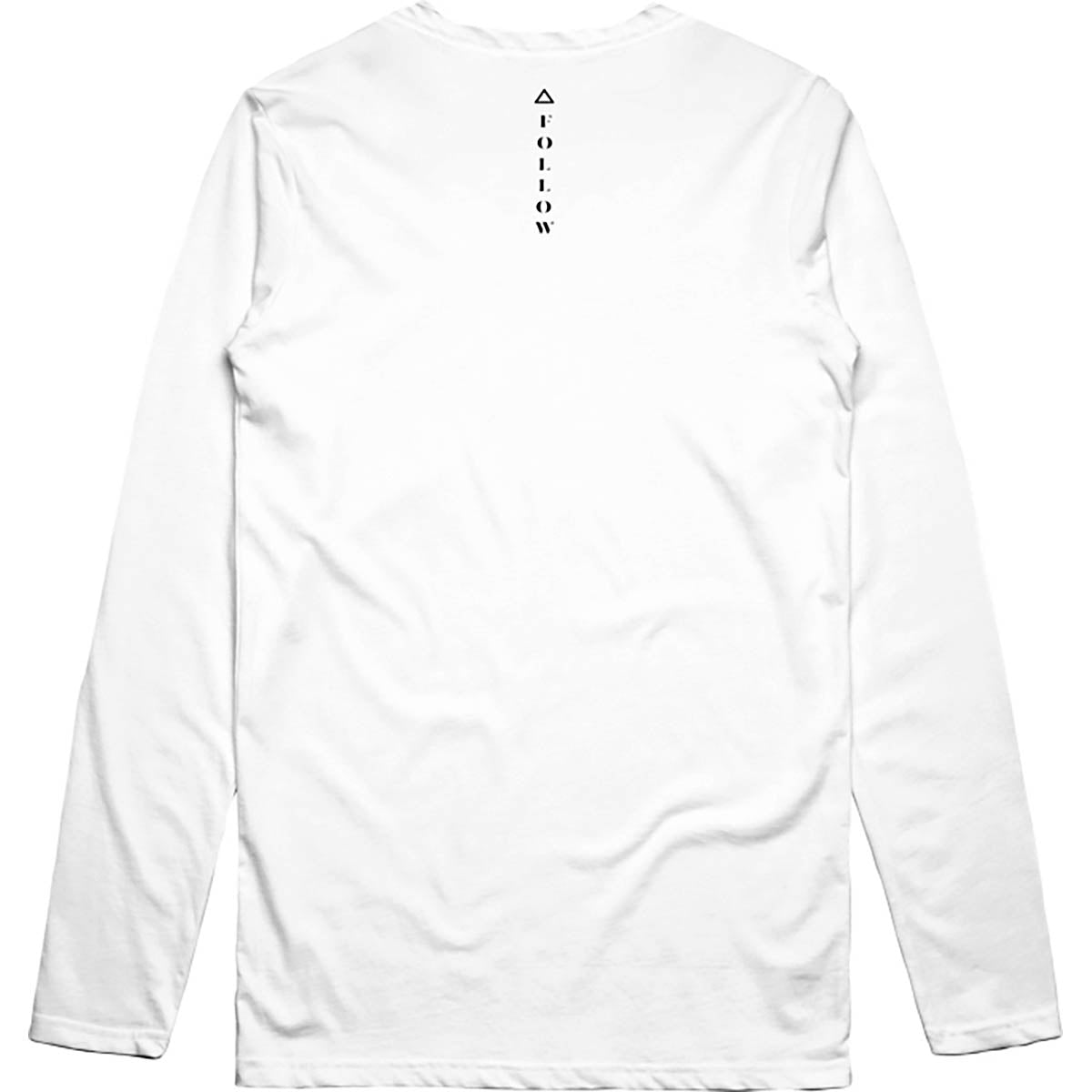 Follow Men's Tuck L/S Tee in White - BoardCo