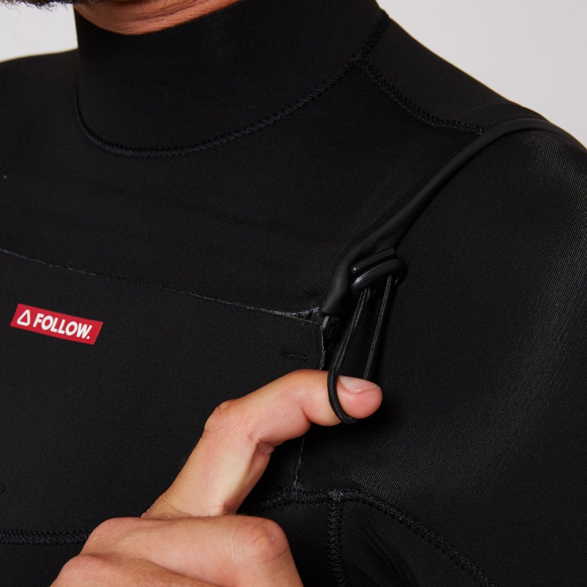 Follow P1 3/2mm Steamer Full Wetsuit in Black - BoardCo