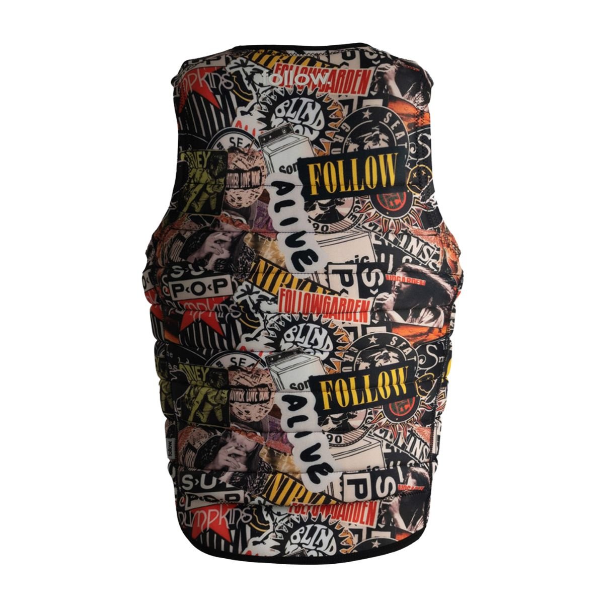 Follow Primary Heights Comp Wake Vest in Grunge - BoardCo