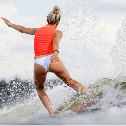 Follow Primary Ladies Comp Wake Vest in Fluro Red - BoardCo