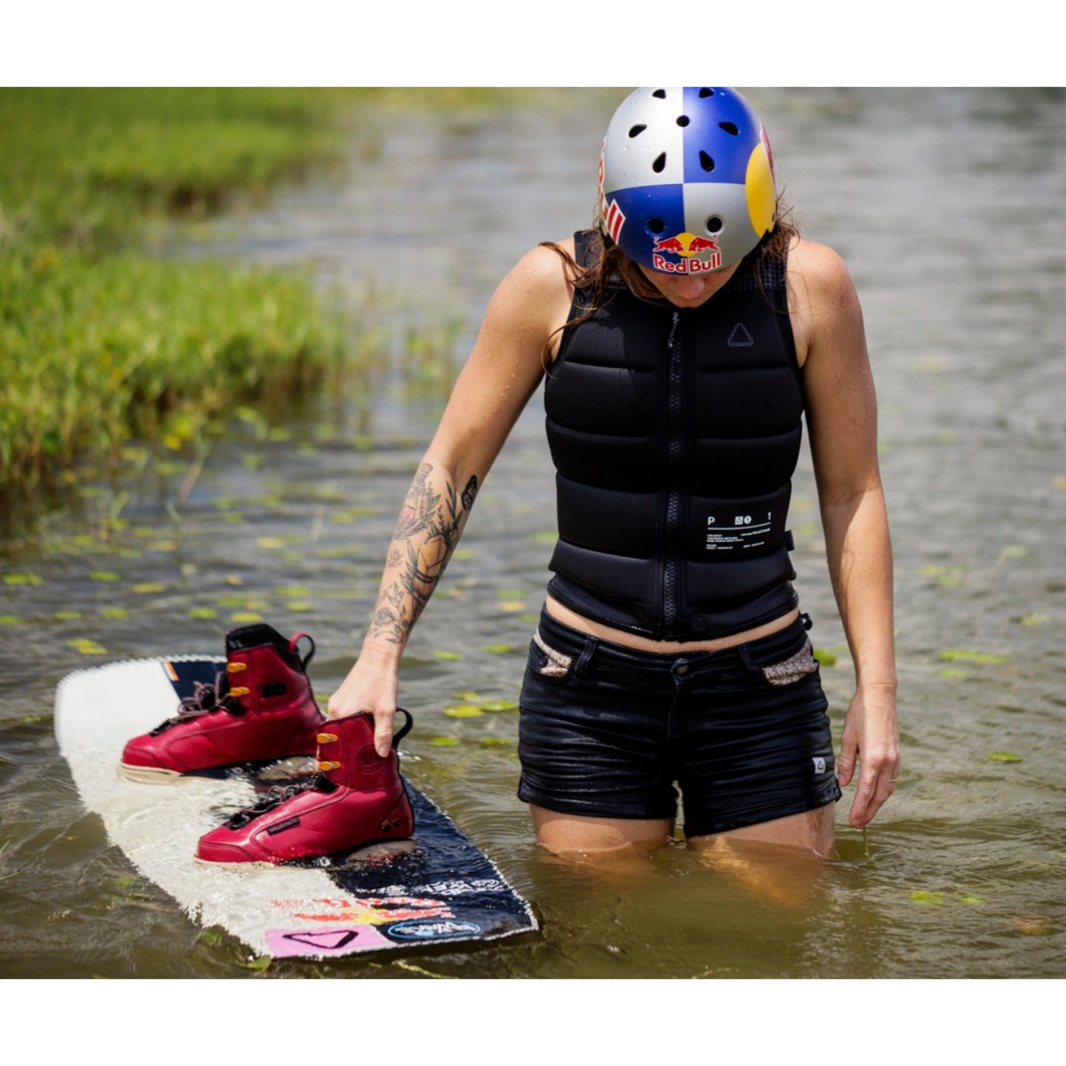 Follow Project One Ladies Comp Wake Vest in Black - BoardCo